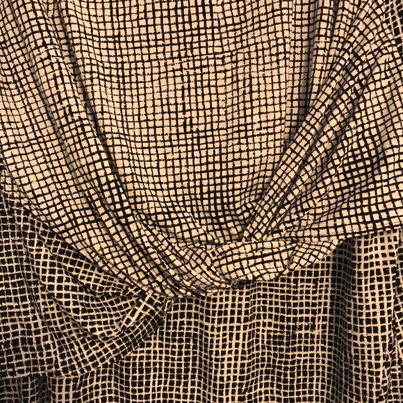 H by halston black and white patterned dress 1X - Picture 3 of 5